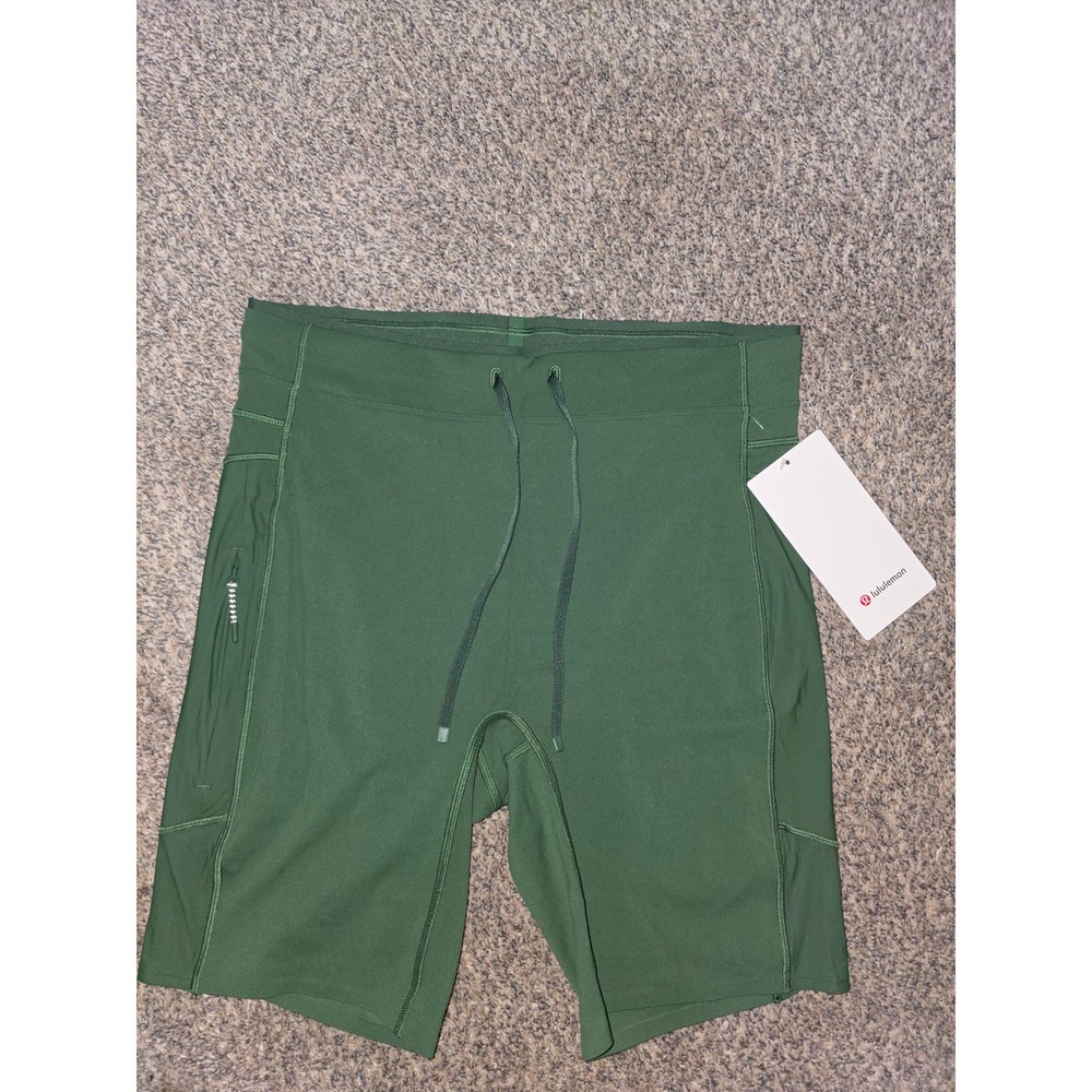 Lululemon No Line HR Run Short 8 Ivy Green LW7DSS8 Size 10 NWT